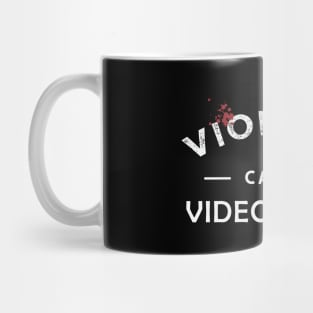 Violence makes video games Typography saying Mug